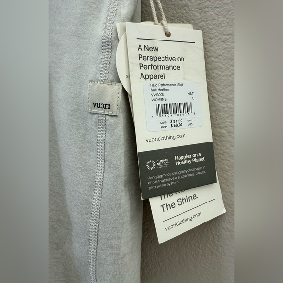 Vuori - Halo Performance Skirt - Salt Heather - Picture 7 of 13